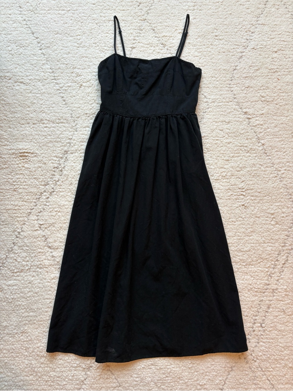 Universal Thread Black Spaghetti-Strap Midi Dress
